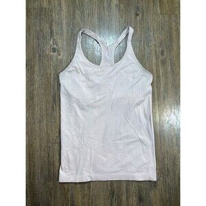 Lululemon Ebb To Street Tank Pink Racerback Shelf Bra Women’s Size 10